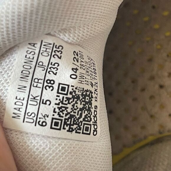 Adidas Grand Court 2.0 white and blue leather sneakers, size 6 1/2 - Picture 7 of 13